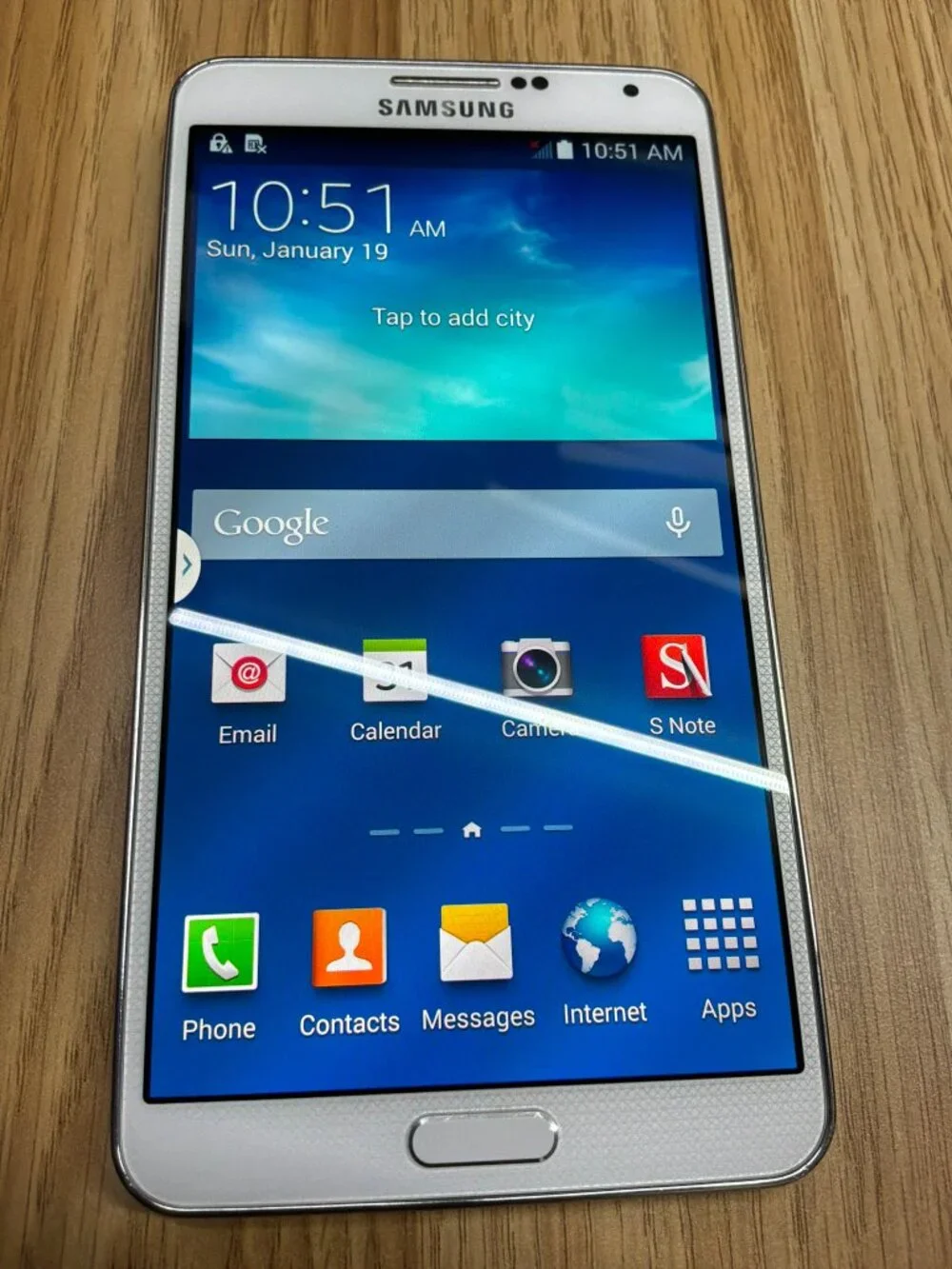 Samsung Galaxy Note 3 SM-N900P 32GB White Sprint Locked w/ S Pen Android Phone
